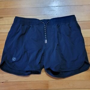Black Athletic Shorts with Logo